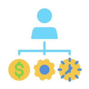 Resources, Money, Manager, Process, Time Management  icon