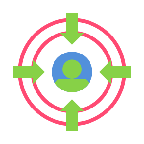 Target Audience, User, Focus, Goal, Targeting  icon