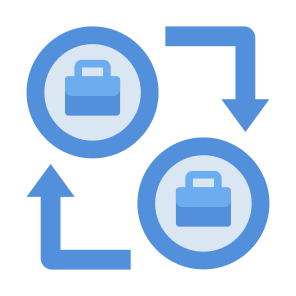 Business To Business, Commerce, Briefcase, Transfer, Transaction  icon