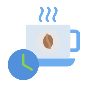 Coffee Break, Breakfast, Hot Drink, Mug, Drink icon