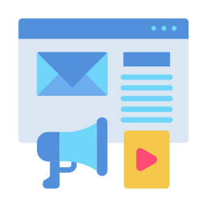 Content Marketing, Email, Marketing,  Advertising, Online Marketing icon