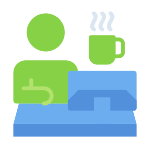 Freelancer, Computer, User, Professions And Jobs, Digital Nomad icon