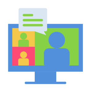 Online Communication, Online Meeting, Conference, User, Communications icon