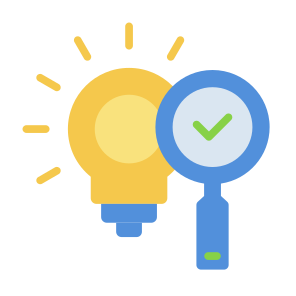 Research, Search, Magnifying Glass,  Creative, Innovation icon