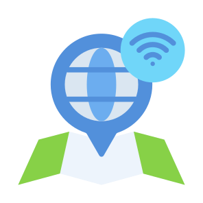 Wireless Network, Global, Job, Placeholder, Maps And Location  icon