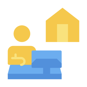 Work From Home, People, Remote, Professions And Jobs, Freelance icon