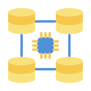 Big Data, Computing, Data Storage, Chip, Server, Storage   icon