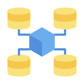Big Data, Data, Server, Database, Storage, Network icon