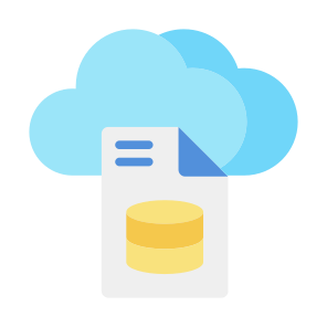 Cloud Server, Server Report, Cloud, Server, Report, Document, Data icon