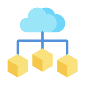 Cloud Structure, Cloud, Connection, Structure, Network, Database icon