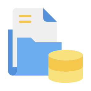 Data Storage, Folder, Files, Storage, Database File, Data Server icon