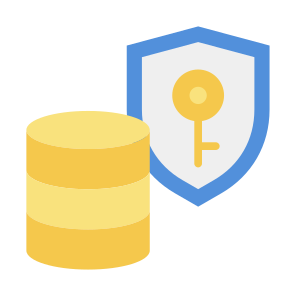 Security Server, Database, Security, Server, Protection, Lock  icon