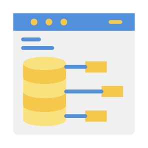 Sharing Server, Server, Share, Storage, Database, Network  icon
