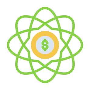 Core Value, Cost, Money, Process, Science, Core icon