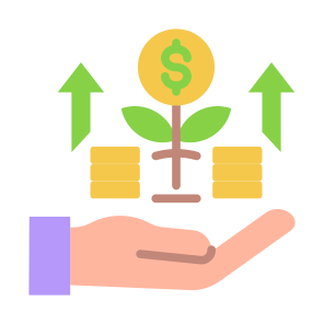 Income, Money, Financial, Investment, Growth, Increase icon
