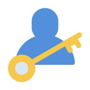 Key Person, Key, Person, User, Leader, Access icon