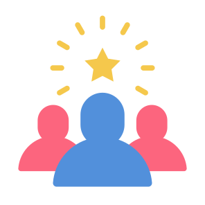 Leadership, Members, Team, Leader, Employee, Star icon