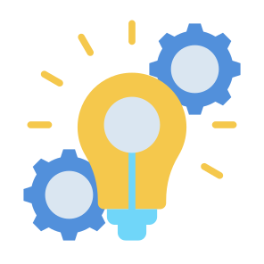 Project Innovation, Innovation, Idea, Creative, Process, Solution icon