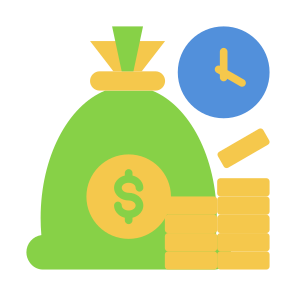 Time Is Money, Payment, Time, Money, Management, Deadline icon