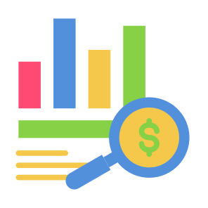 Analysis, Market, Statistics, Research, Income icon