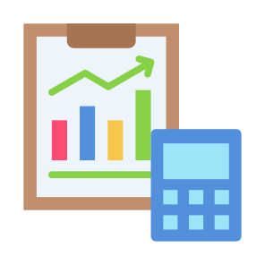 Calculation, Statistics, Sales, Report, Accounting icon