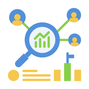 Competitive Analysis, Marketing,  Research, Customer, Statistics icon