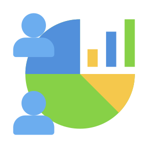 Demographic, Markets, Customers, Stocks, Age Group icon