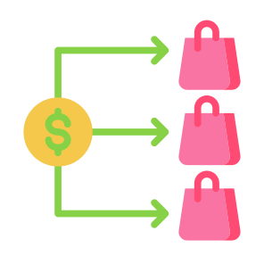 Diversification, Shop, Consumer, Shopping Bag, Buyer icon