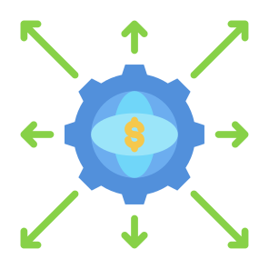 Expansion, Expand,  Global, Distribution, Strategy icon