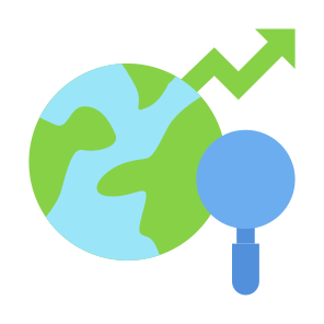 Global Research, World, Search, Analysis, Nation icon