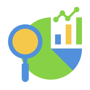 Market Share, Market, Analysis, Data, Statistics icon