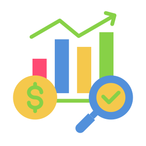 Market Trends, Statistics, Sales, Analytics, Growth icon