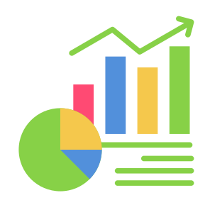 Metrics, Chart, Graph, Statistics, Data icon