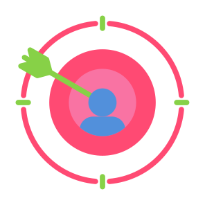 Niche Market, Target, Market,  Customer, Selection icon