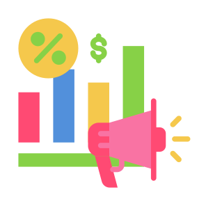 Promotion, Chart, Price, Sales, Campaign icon