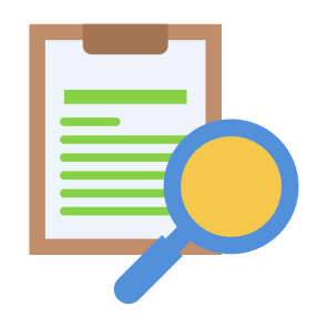 Research, Document, Analysis, Data, Audit icon