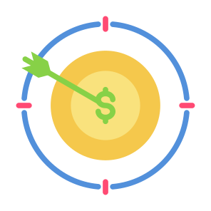 Target Market, Target, Sales, Focus, Objective icon