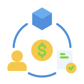 Value Chain, Chain, Cycle, Benefit, Valuable icon