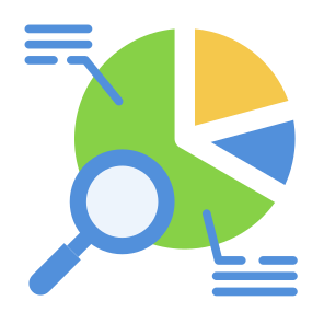 Analysis, Data Visualization, Exploratory Analysis, Data Analysis, Data Science, Business, Finance, Exploration, Data Analytics, Chart  icon