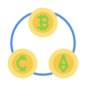 Crypto, Bitcoin, Coin, Ethereum, Currency icon