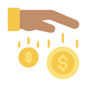 Deposit, Donation, Money, Currency, Cash icon