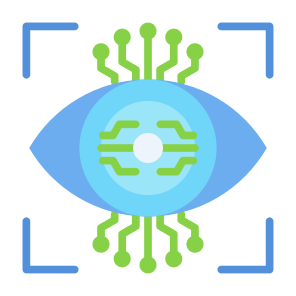 Eye Scanner, Eye Recognition, Scanner, Ai, Recognition, Protection, Security, Technology  icon