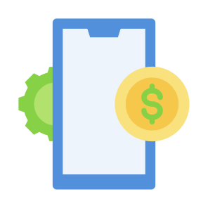 Fintech, Banking, Transaction, Money, Technology, Business, Finance, System  icon