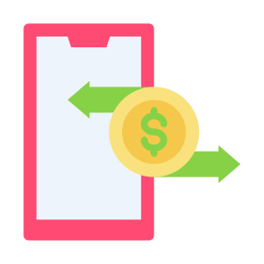 Money Transfer, Money, Transaction, Currency, Online Banking  icon