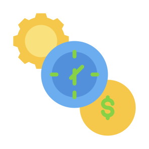 Time Is Money, Money, Time And Date, Efficiency, Productivity icon