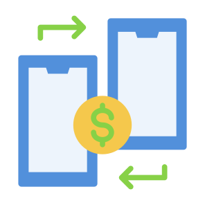 Transaction, Transactions, Peer To Peer, Business, Finance, Banking, Transfer, Dollar, Money  icon