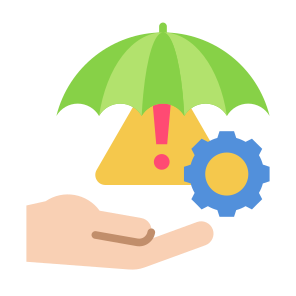 Crisis Management, Risk Management, Umbrella, Insurance, Protection  icon