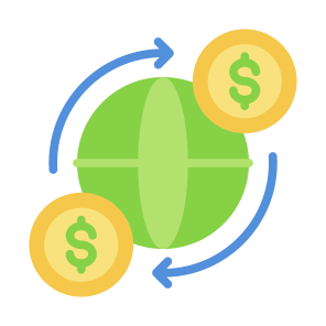 Global Economy, Circular Economy, Cash Flow, World Wide, Economy  icon