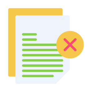 Rejected, File, Document, Contract, Resignation icon