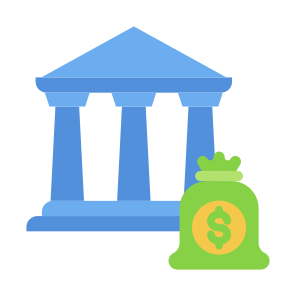 Bank, Finance, Bank Online, Business, Finance, Currency, Cash,  Money icon